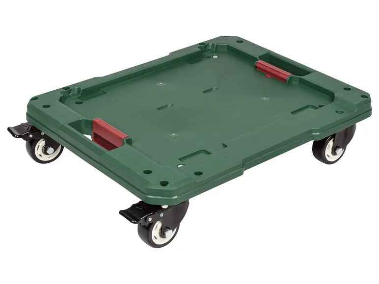 Carrinho PARKSIDE® para caixas sortidas com alças práticas para transporte.