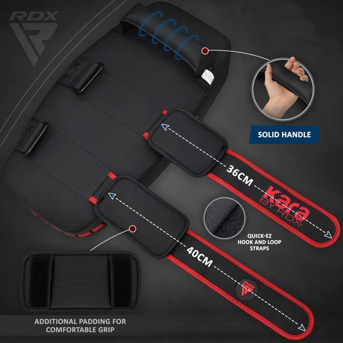 Almohadillas curvas RDX para kickboxing y muay thai con agarre firme para rodillas y codos - Saco de boxeo