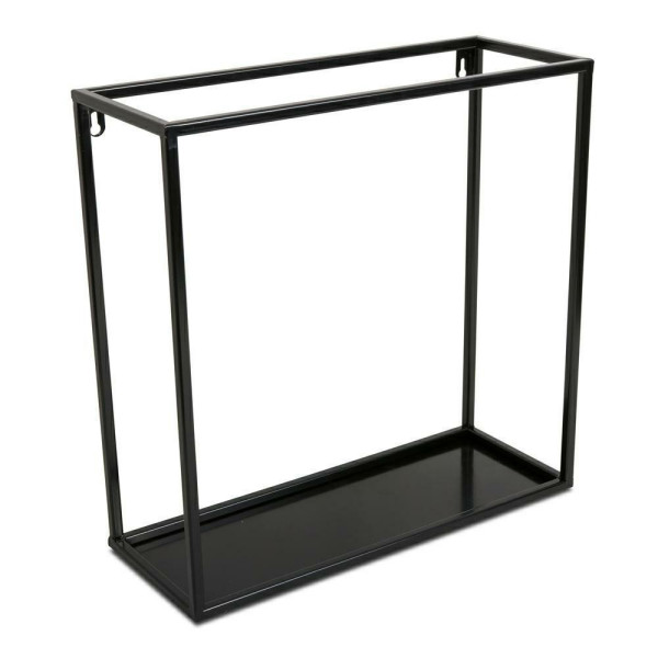 Półka wisząca czarna ścienna metal 40 cm LOFT
