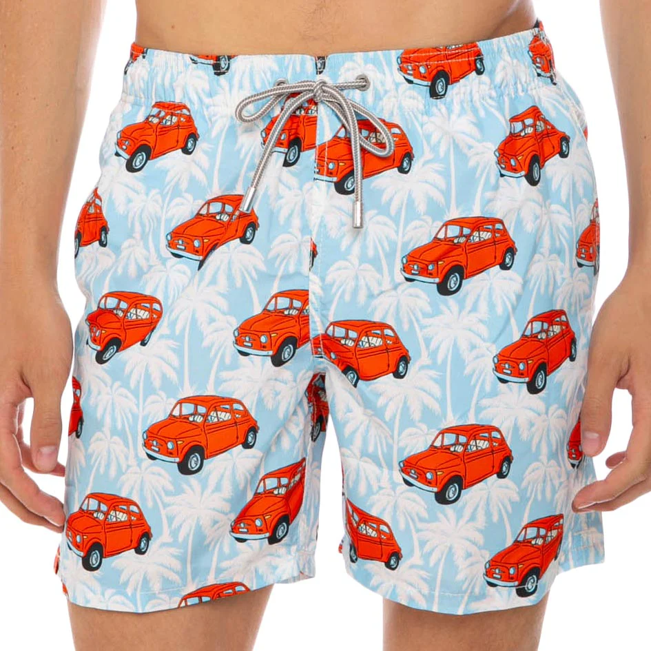 Herenzwempak met Fiat 500 autoprint | |FIAT© 500 Editie