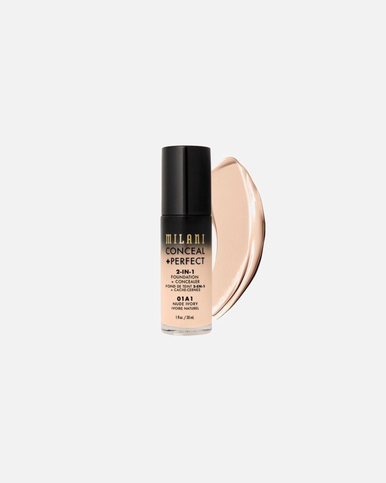 Milani makiažo pagrindas 2 viename maskuoklis + - 30 ml