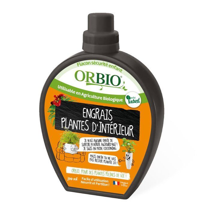Fertilizzante per piante da interno - ORBIO - Piante da interno - Nutre le piante - Favorisce la crescita