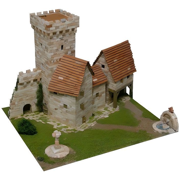 Maquette en céramique - Tour médiévale