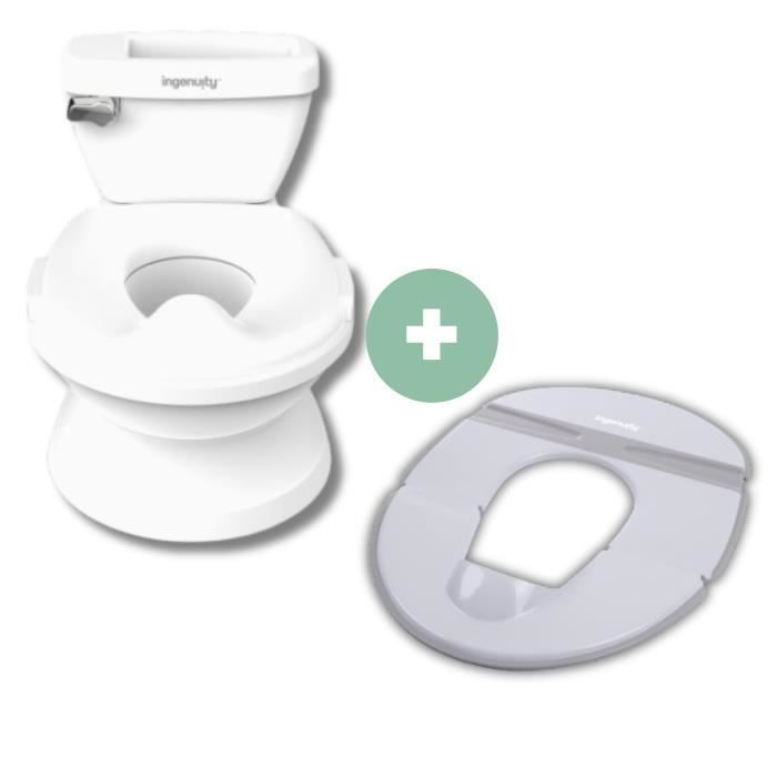 Ingenuity Hvidt Mini Børnetoilet og Sammenklappelig Toiletsædeforhøjer
