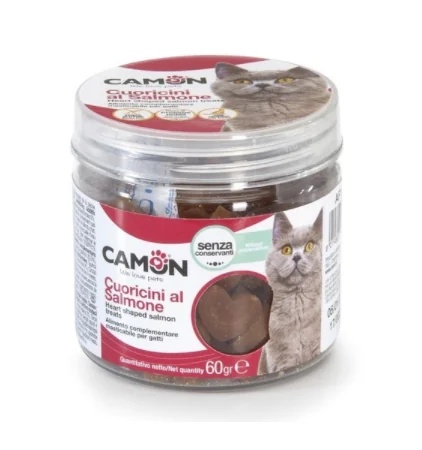 CAMON Cœurs de saumon en bocal 60 g, 6 pièces