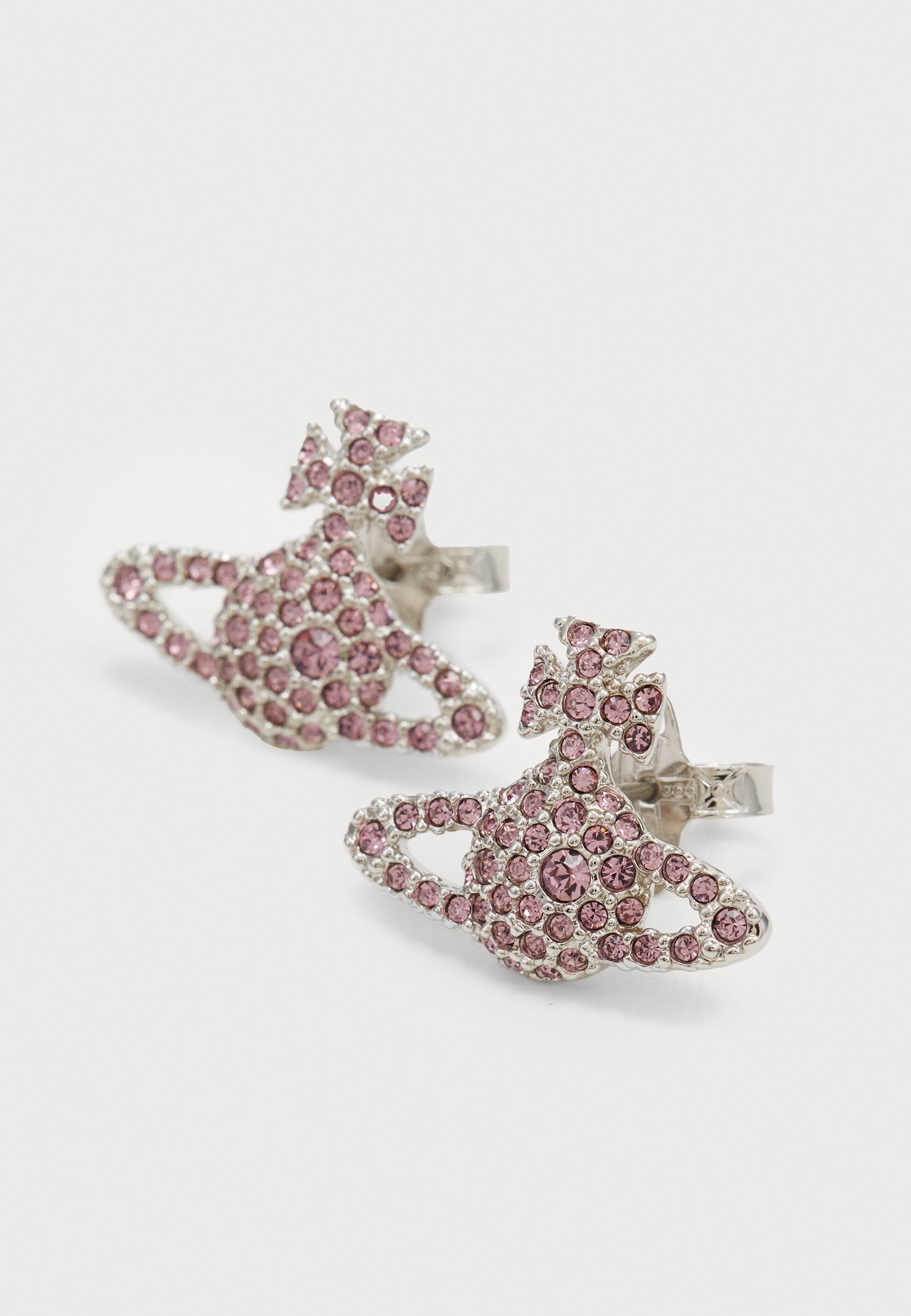 Vivienne Westwood GRACE BAS RELIEF STUD OORBELLEN - Oorbellen - zilverkleurig