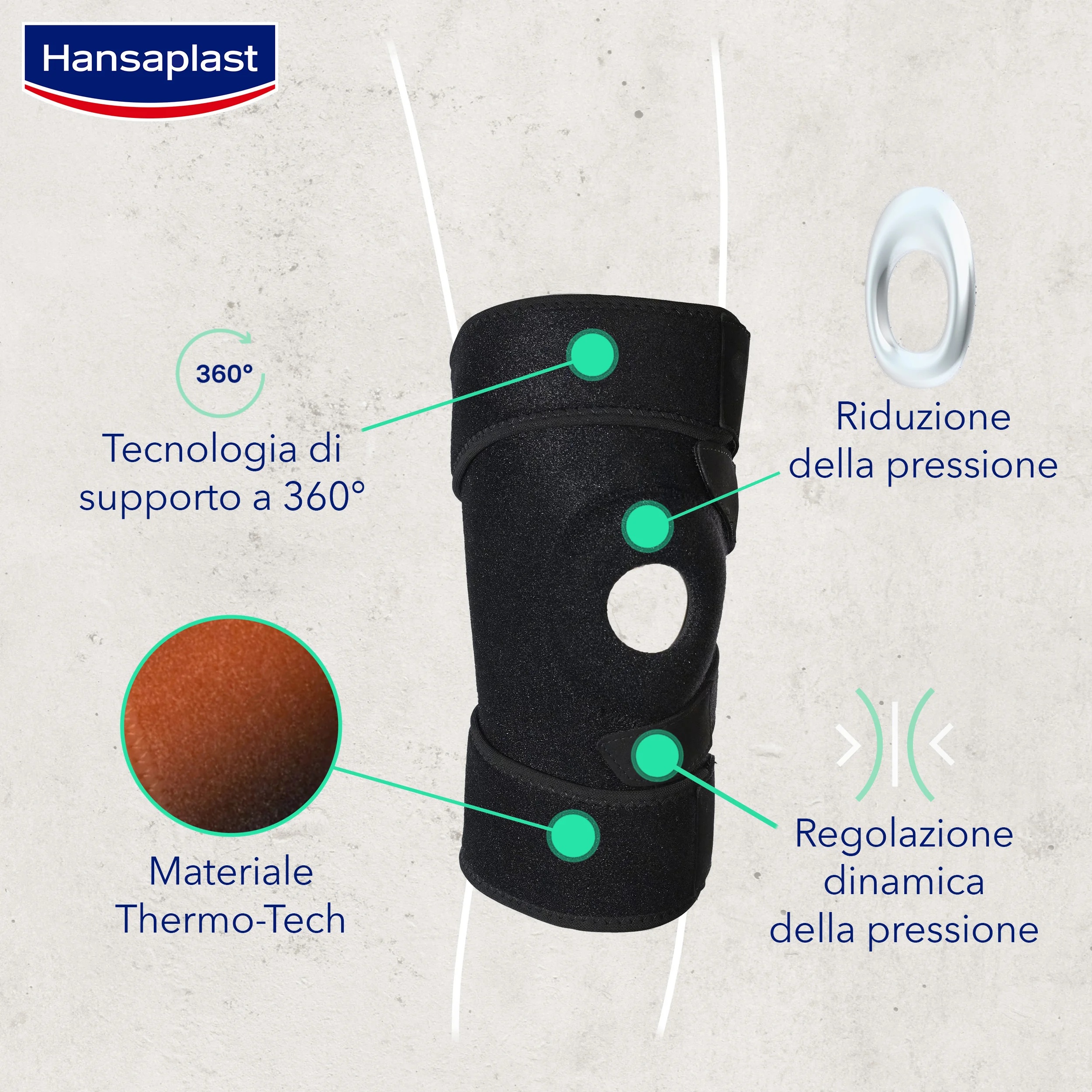 HANSAPLAST HP zaščitni povoj za koleno in stabilizacijski trak