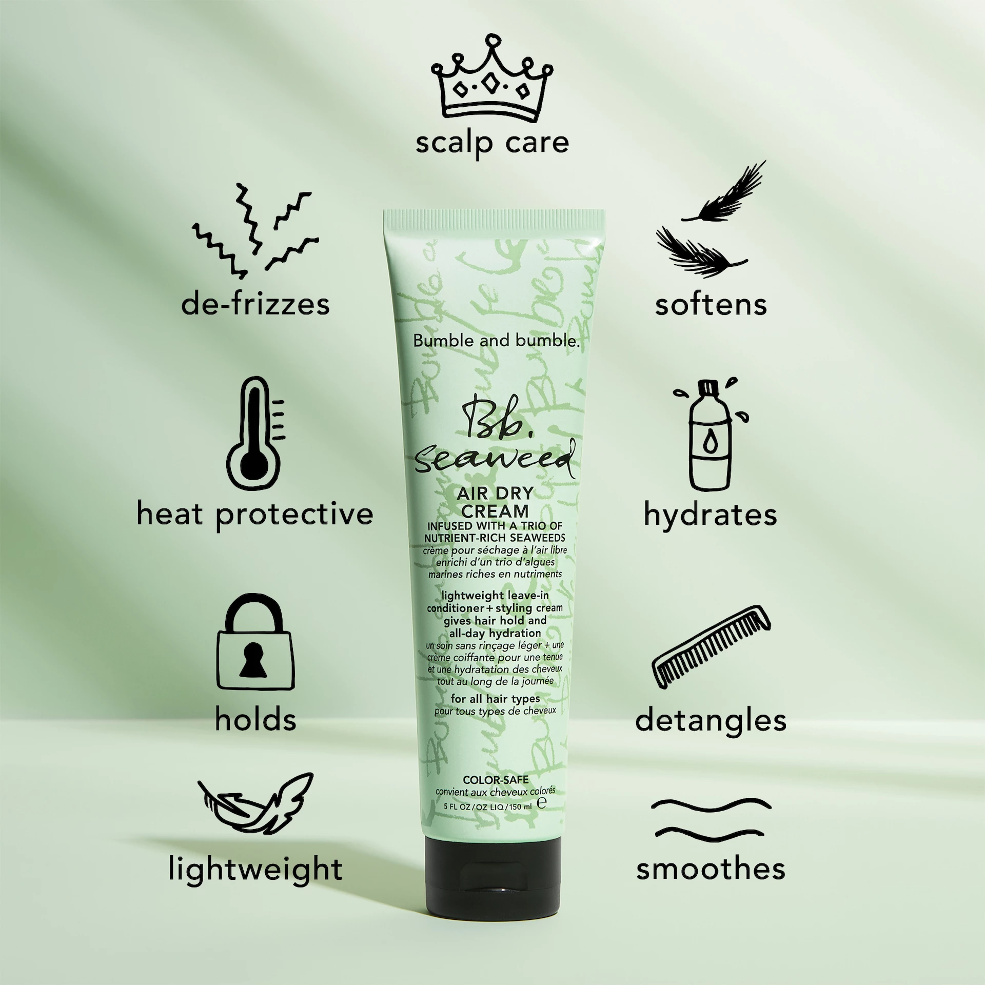 Cremă uscată la aer cu alge marine 150 ml - Bumble and bumble
