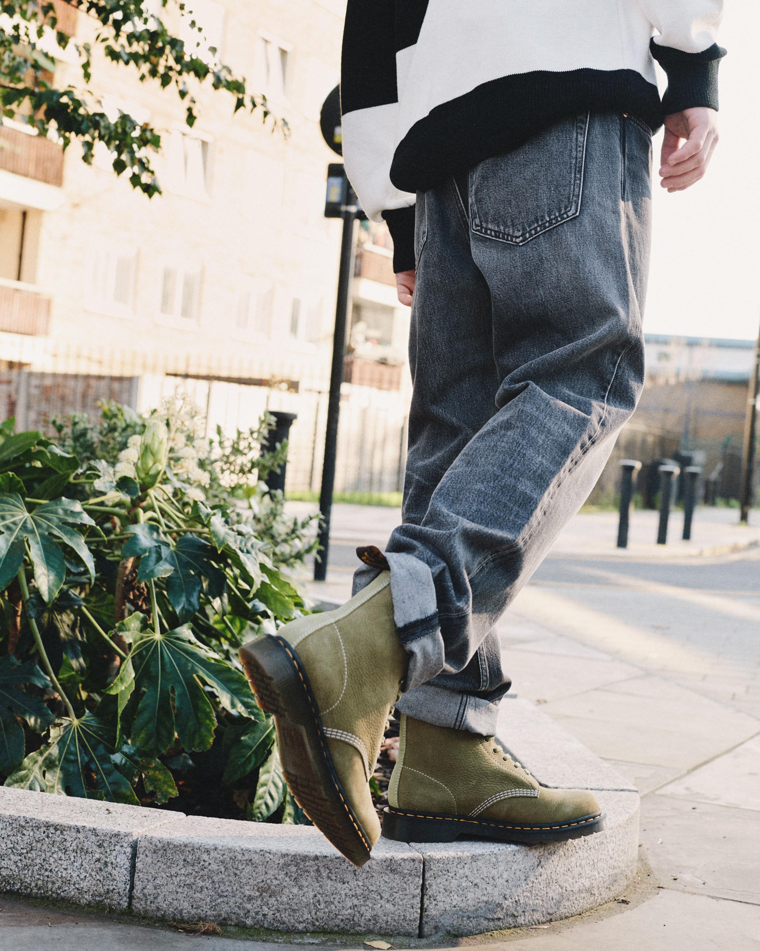1460 Tumbled Nubuck Leather Lace Up Boots