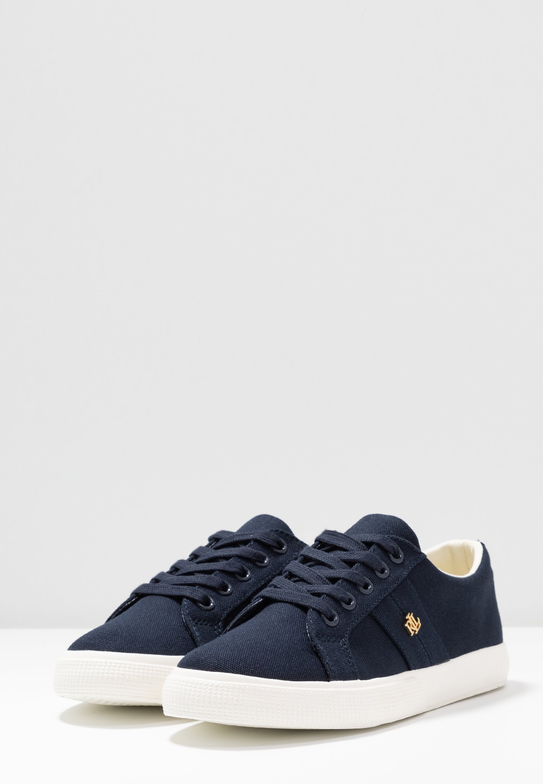 Lauren Ralph Lauren JANSON II CANVAS SNEAKER - Sneakers - blu navy