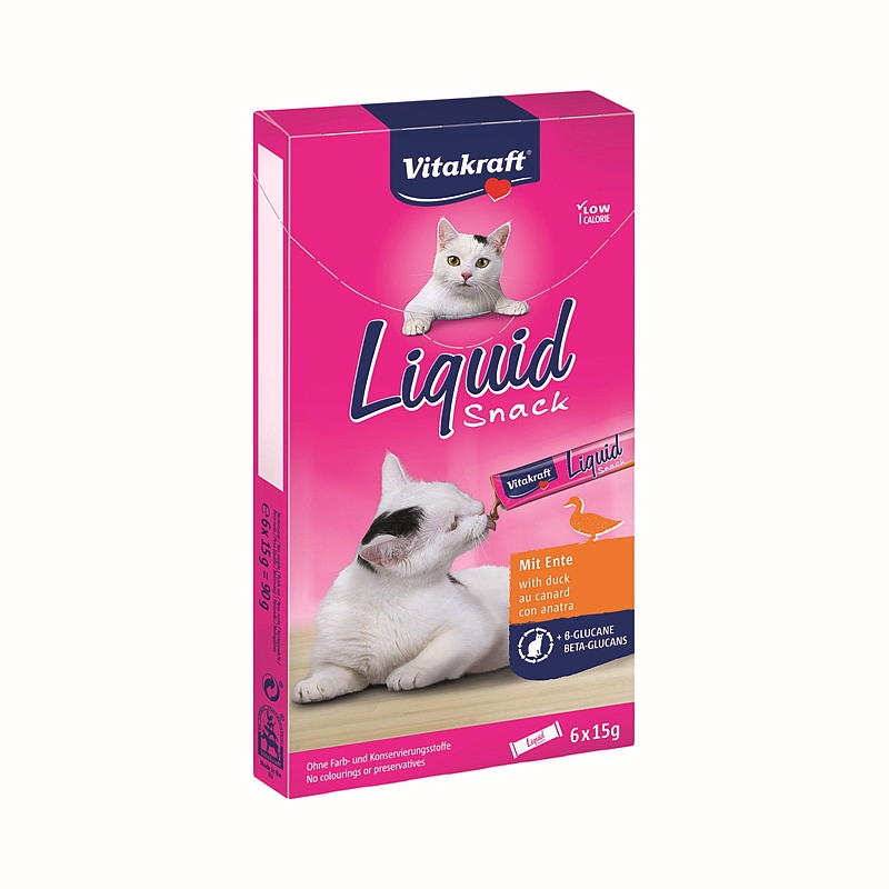Friandises pour chats Vitakraft 6 x 15 g, saveur bœuf liquide Vitakraft
