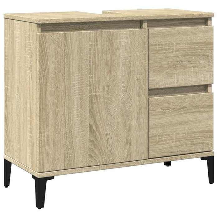 Bonne qualité - Armoire de rangement Armoire salle de bain et WC - BONNIE - chêne sonoma 65x33x60cm DECO M7062105