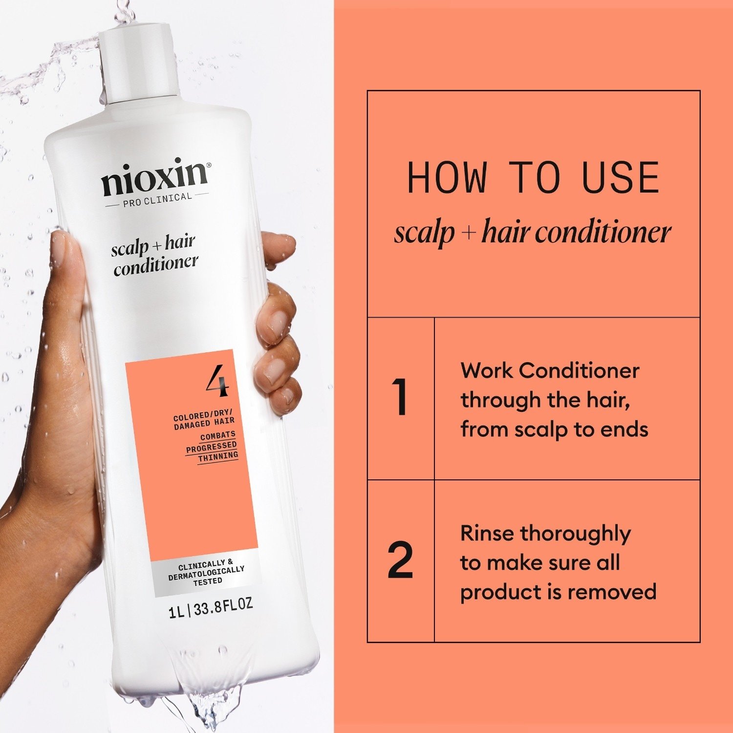 Nioxin skalošanas līdzeklis - 1000 ml