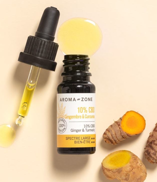 10% CBD olej se zázvorem a kurkumou - 10 ml