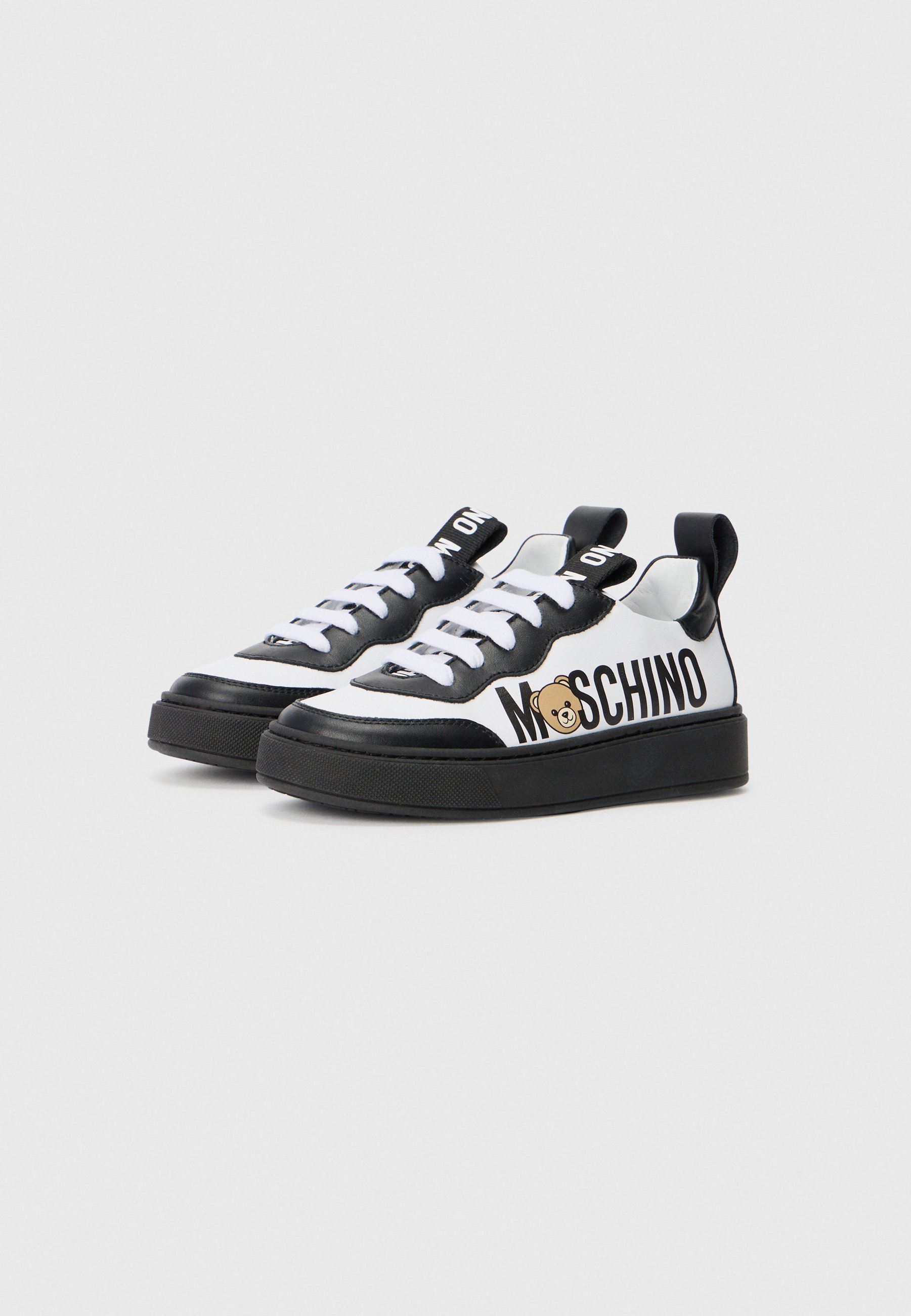 Baskets MOSCHINO UNISEXES - blanches/noires