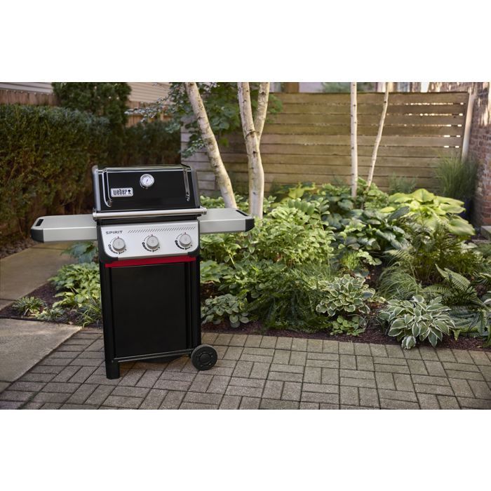 Barbecue à gaz - Weber - Spirit E-310 - 3 brûleurs en acier inoxydable - 7kW - Thermomètre - Noir