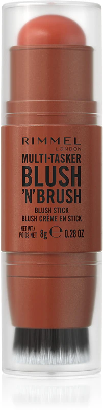 Blush em bastão Rimmel Multi-Tasker Blush'N'brush com pincel