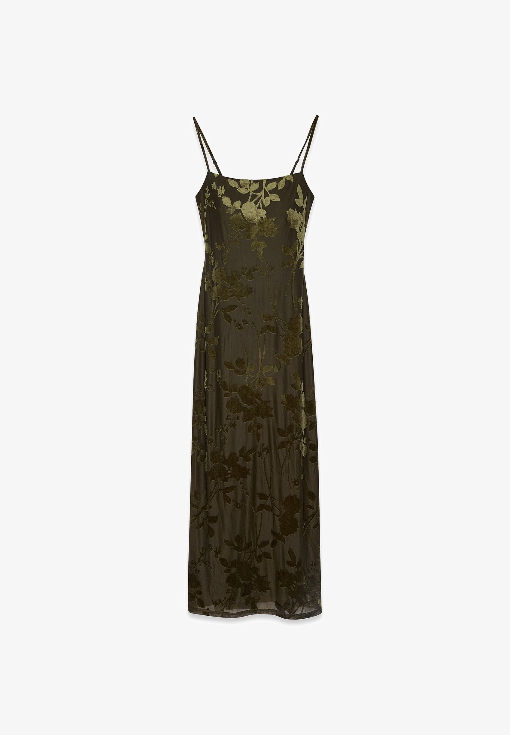 NA-KD FLORAL PRINT - Maxikleid - khaki