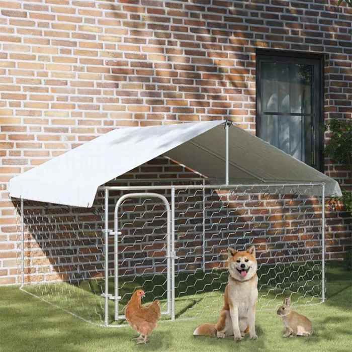 caseta de exterior vidaXL con techo 200x200x150 cm 171498