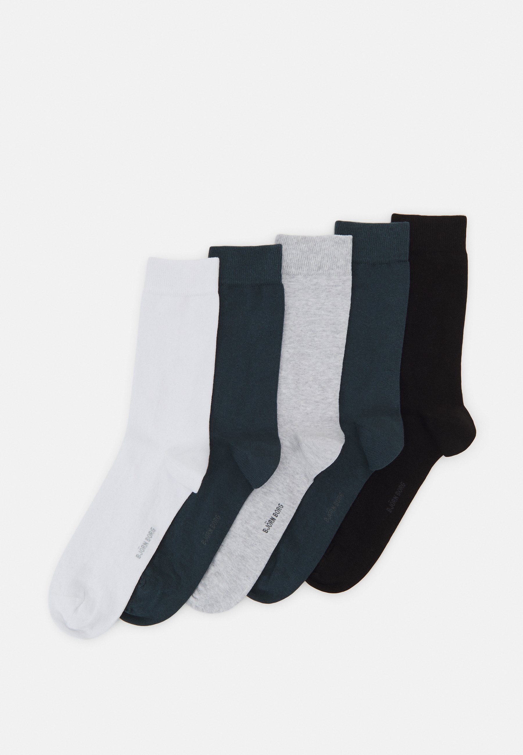 Lot de 5 paires de chaussettes Björn Borg ESSENTIAL UNISEX - noir/bleu/gris