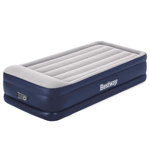 Colchão inflável Bestway Tritech para 1 pessoa, azul e cinza, 191x97x46 cm