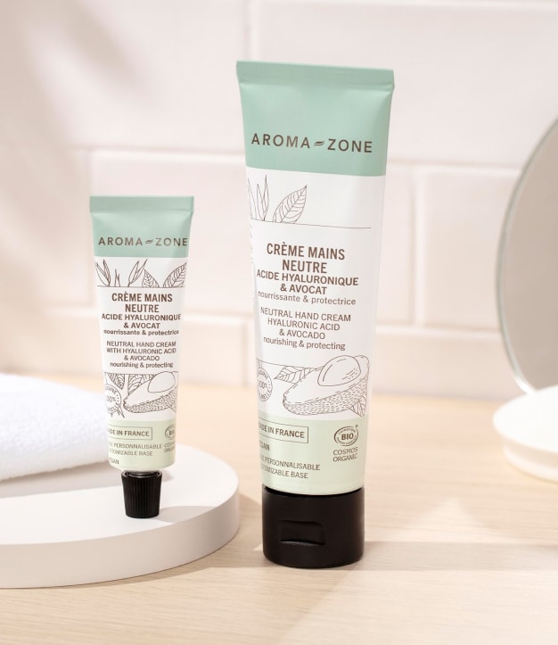 Crème mains neutre Acide hyaluronique & Avocat BIO 20ml