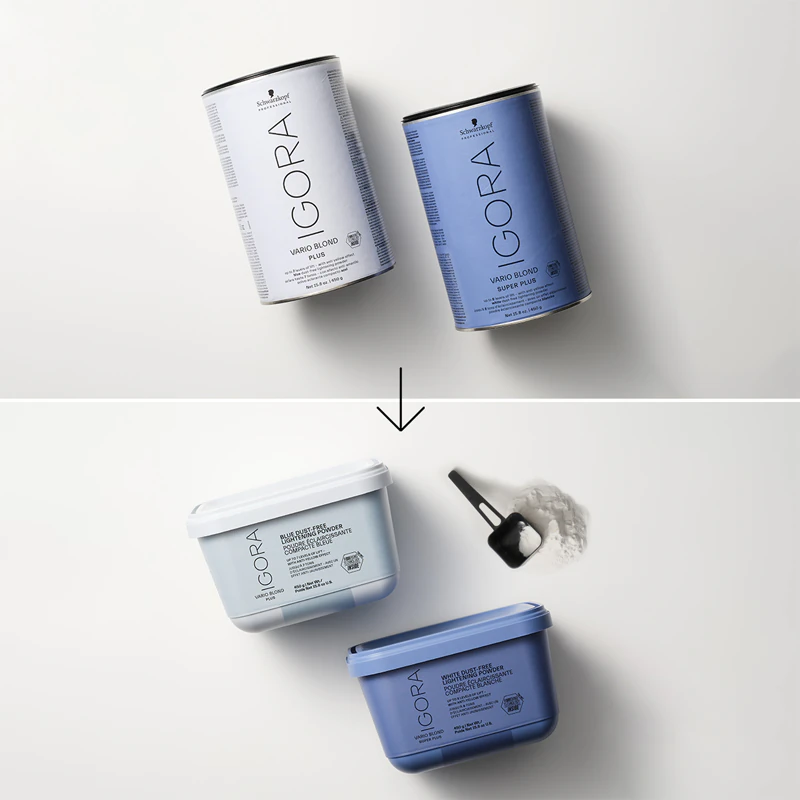 Schwarzkopf Professional IGORA Vario Blond Blue Pó descolorante sem pó para cabelos loiros