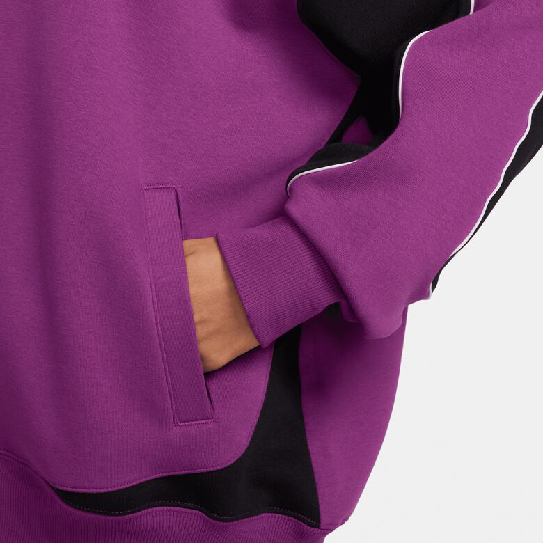 Oversize-Fleece-Hoodie für Sportbekleidung