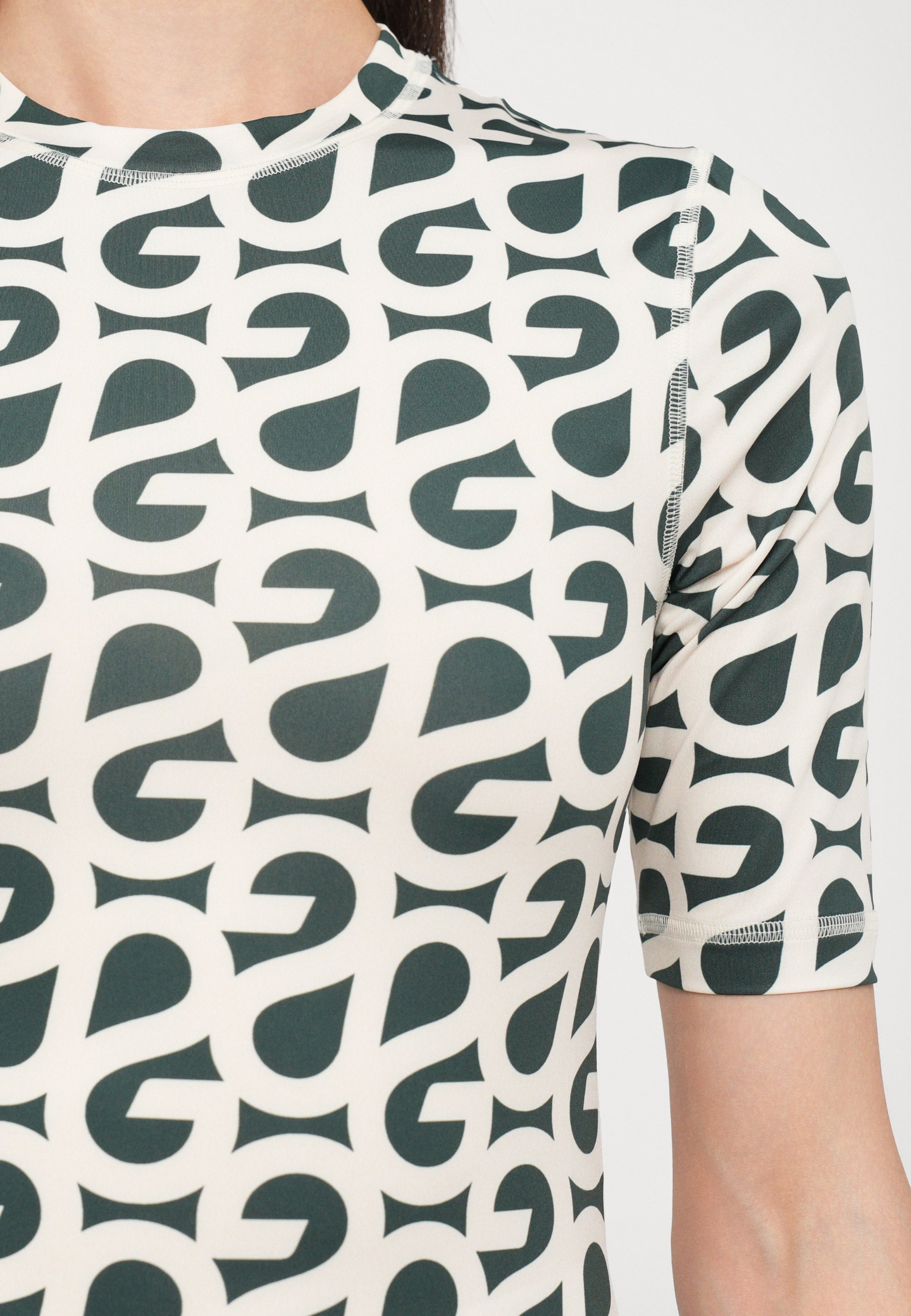 Stine Goya Print T-shirt - bosgroen/wit