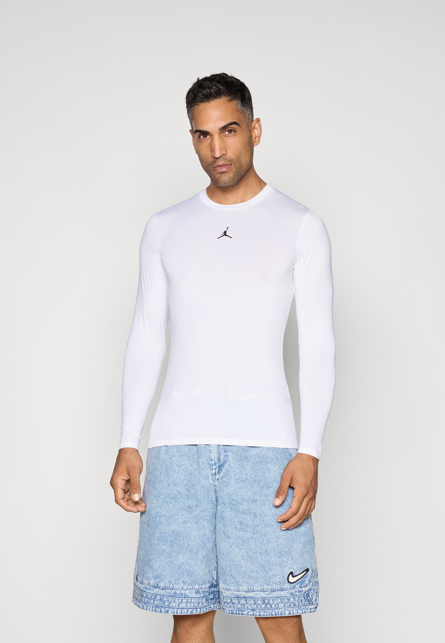 Jordan BASELAYER - Haut à manches longues - blanc/noir