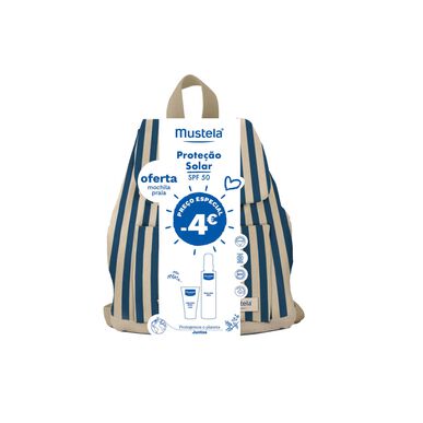 Mustela Solar Set kasvoille ja vartalolle SPF50 Sininen 1 kpl 1 kpl