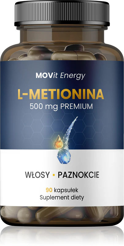 Výživový doplnok Movit Energy L-Metionín PREMIUM v kapsulách pre krásne vlasy a pleť