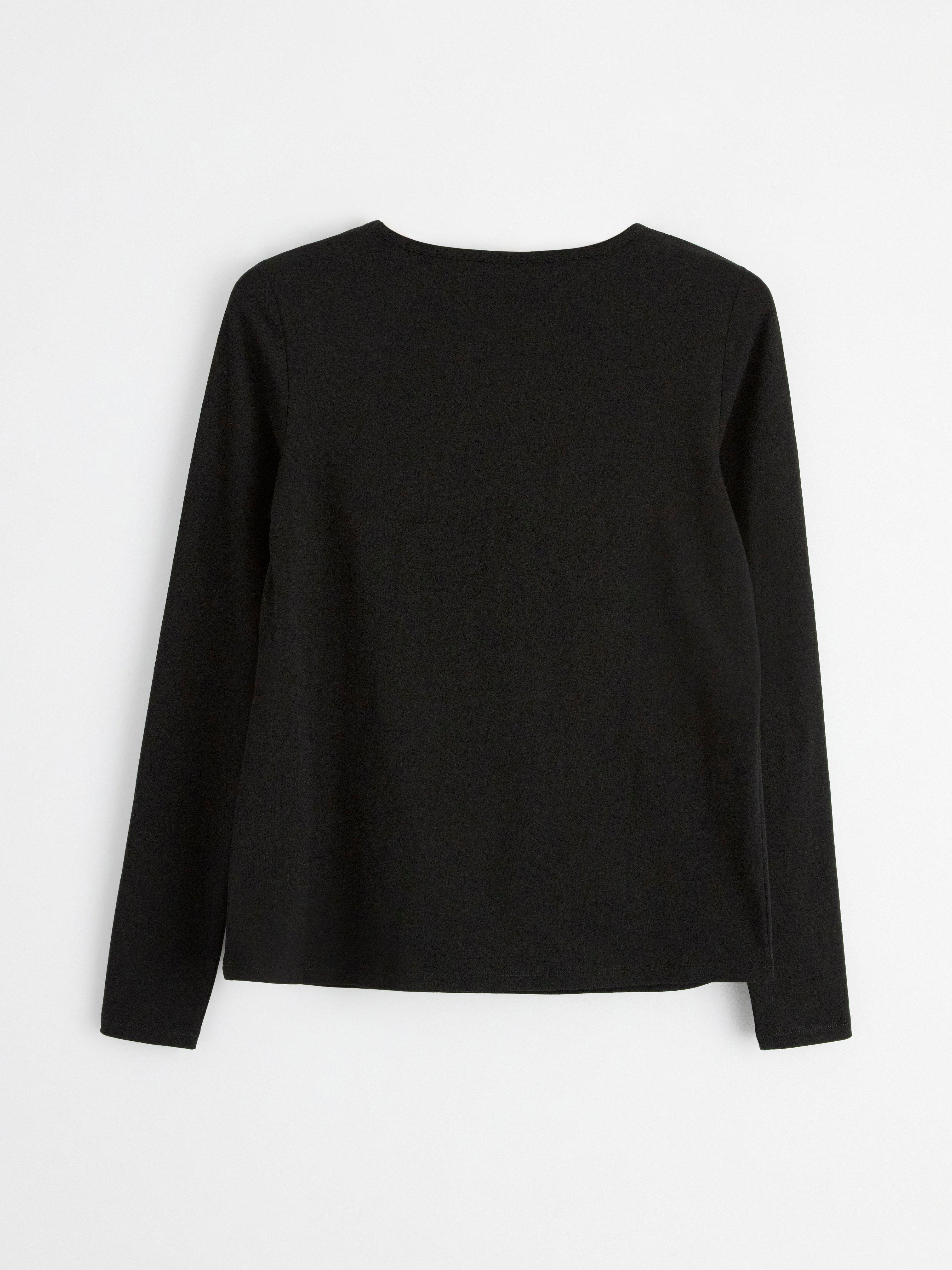 Top de lactancia para mamá negro