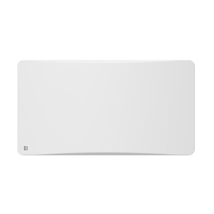Fixed electric radiator with dry inertia - Dual heating core - BESTHERM - ALMEA 1500W - horizontal white