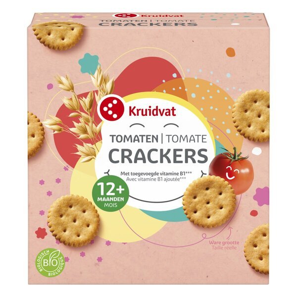 Kruidvat 12+M Organski paradižnikov krekerji<br>100g