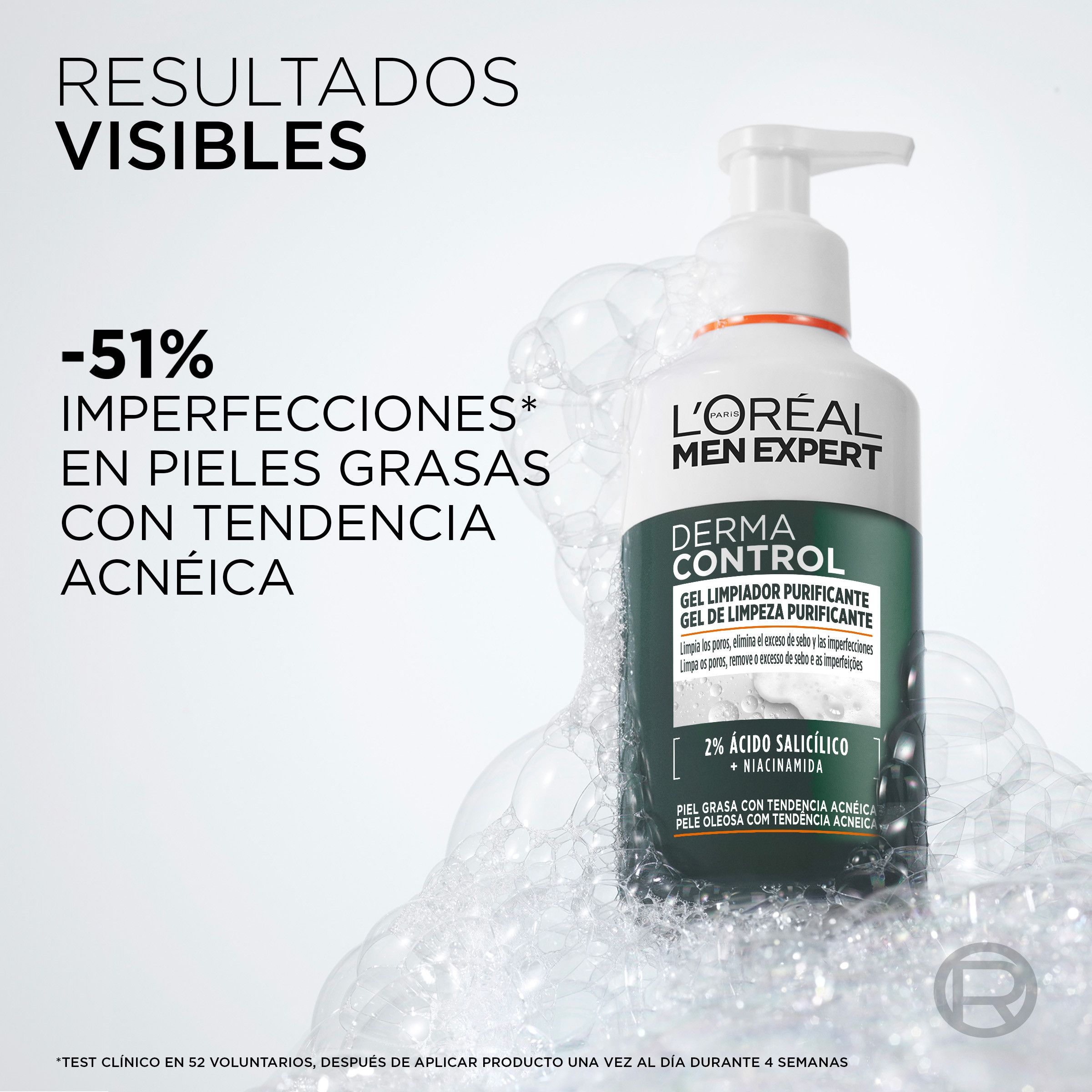 „Men Expert Derma Control“ valomasis valomasis gelis Veido valymas vyrams
