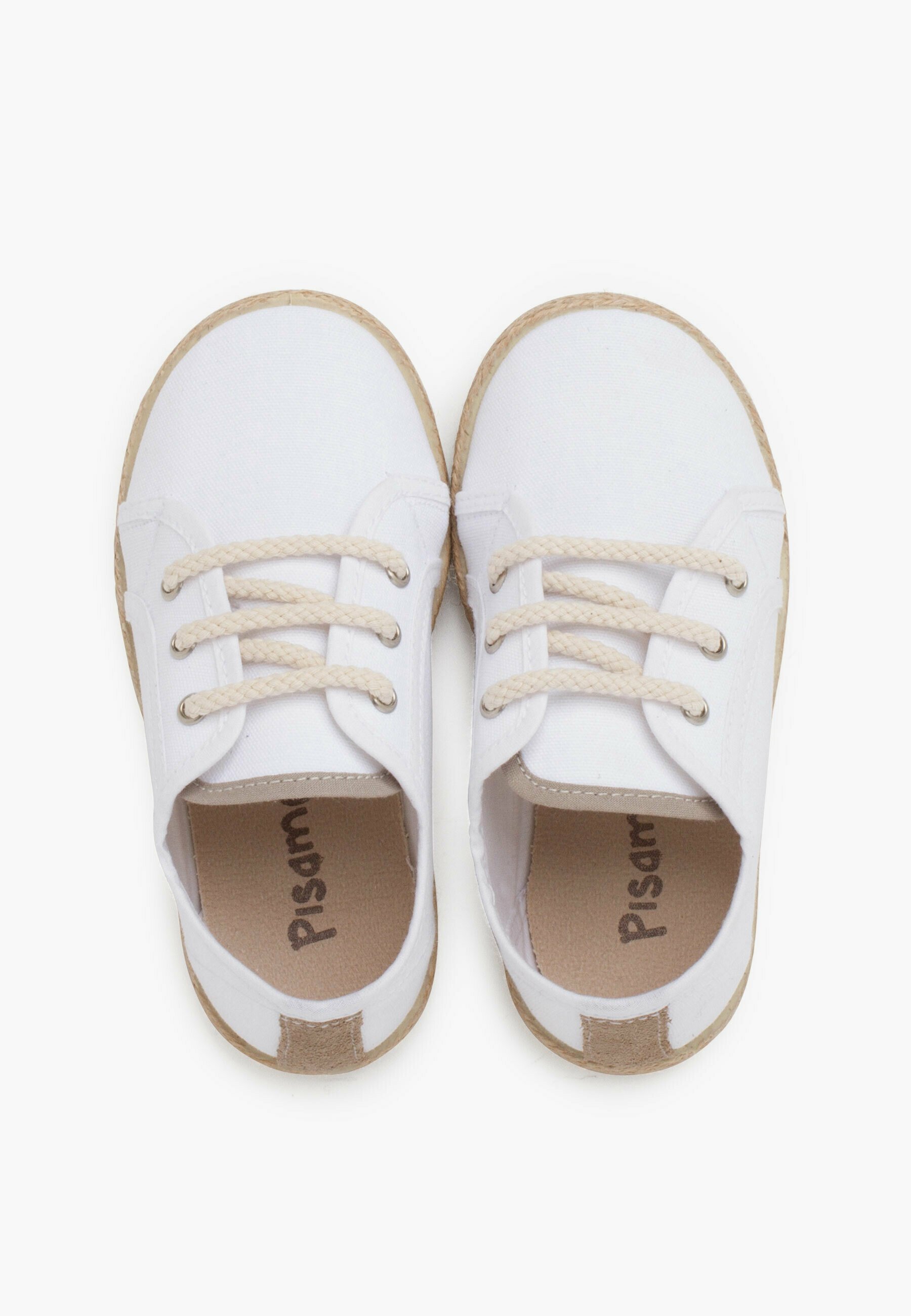 Scarpine Pisamonas per neonati - bianco neve