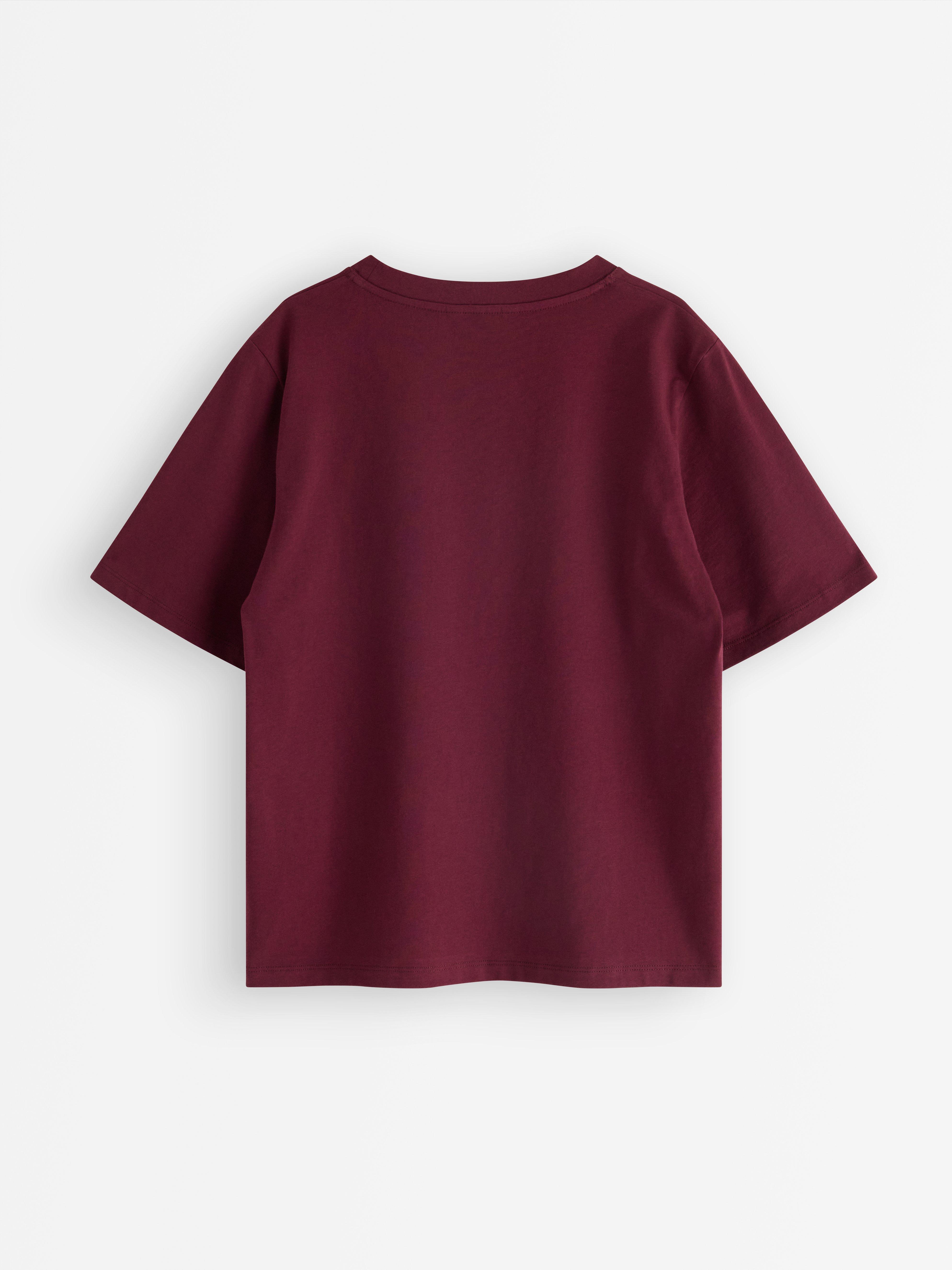 T-shirt Dark dusty red