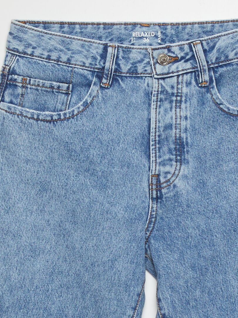 Calça jeans reta - AZUL