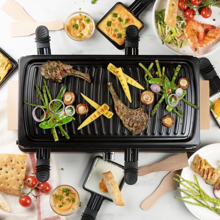 Churrasqueira para raclette - DOMO - DO9294G - 8 pessoas - Churrasqueira - 1400 W
