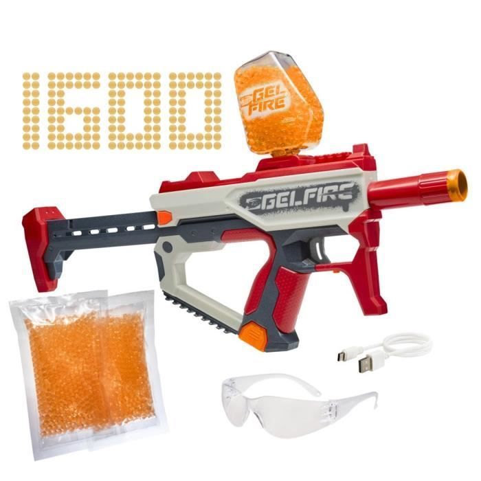 Nerf Pro Gelfire Mythic Blaster - 1600 gehydrateerde kogels, beschermingsbril en oplaadbare batterij