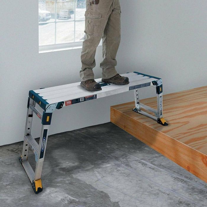 Escada de plataforma de trabalho ajustável Werner 79023 Pro Work Access