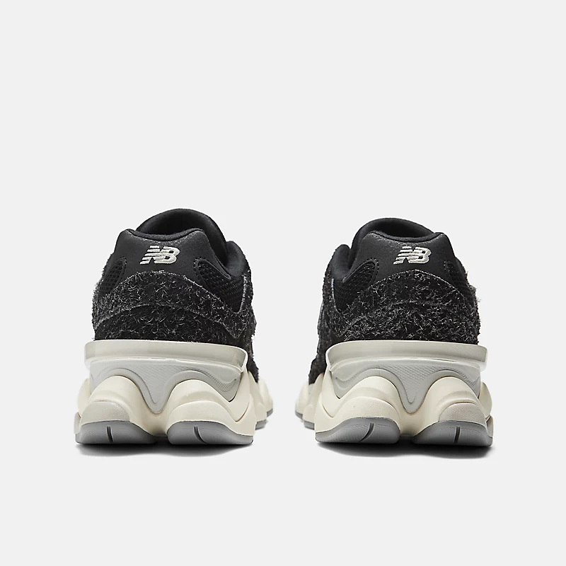 Unisex 9060 - Czarny z solą morską i jasnoszary