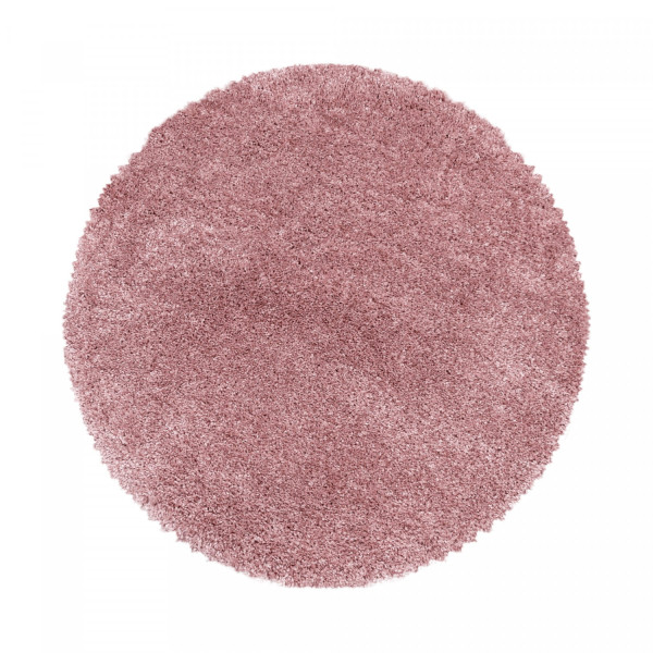 Dywan shaggy Fluffy Super Soft różowy 80 cm x 80 cm  koło