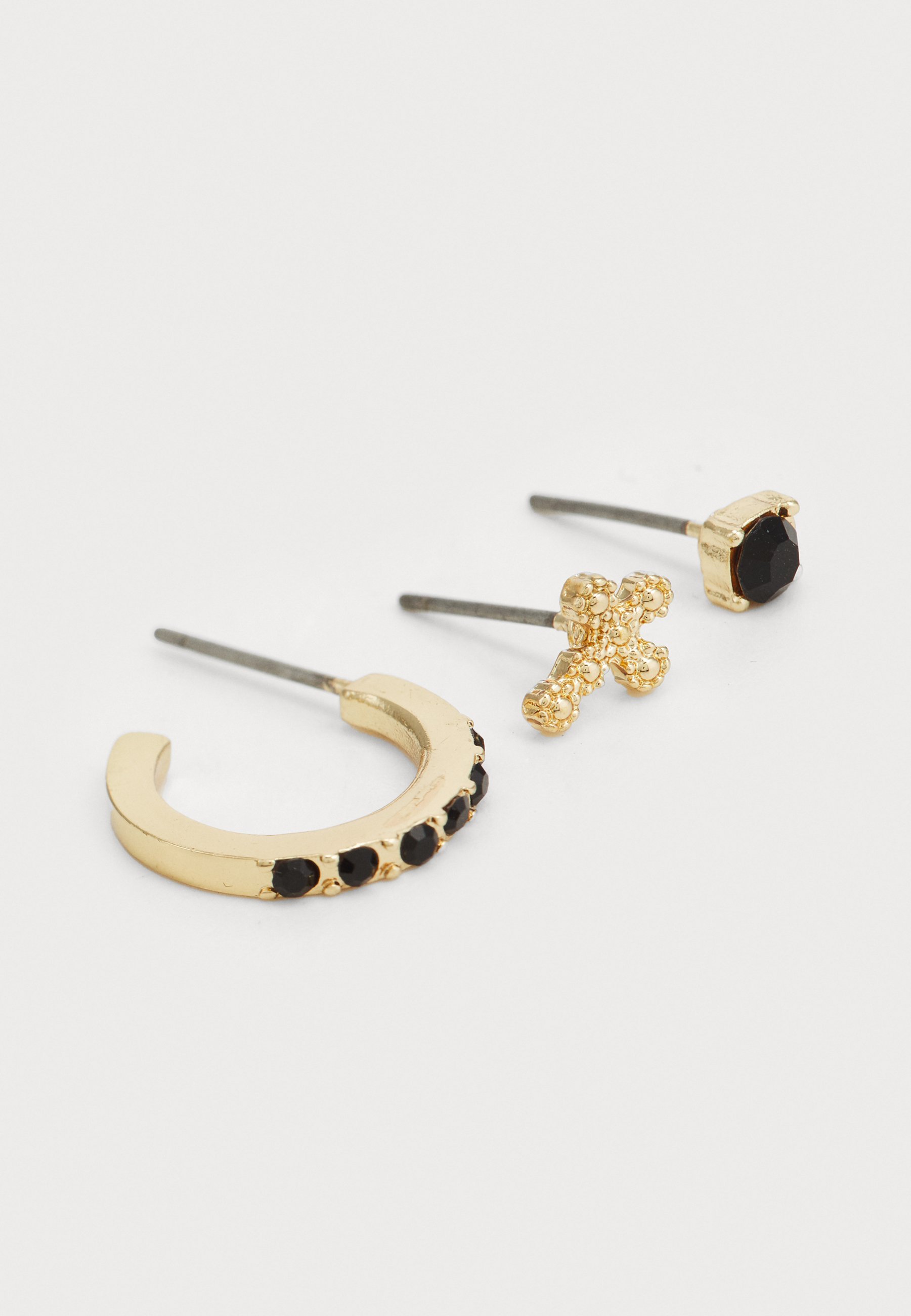 Pier One UNISEX 8-delige set - Oorbellen - goudkleurig