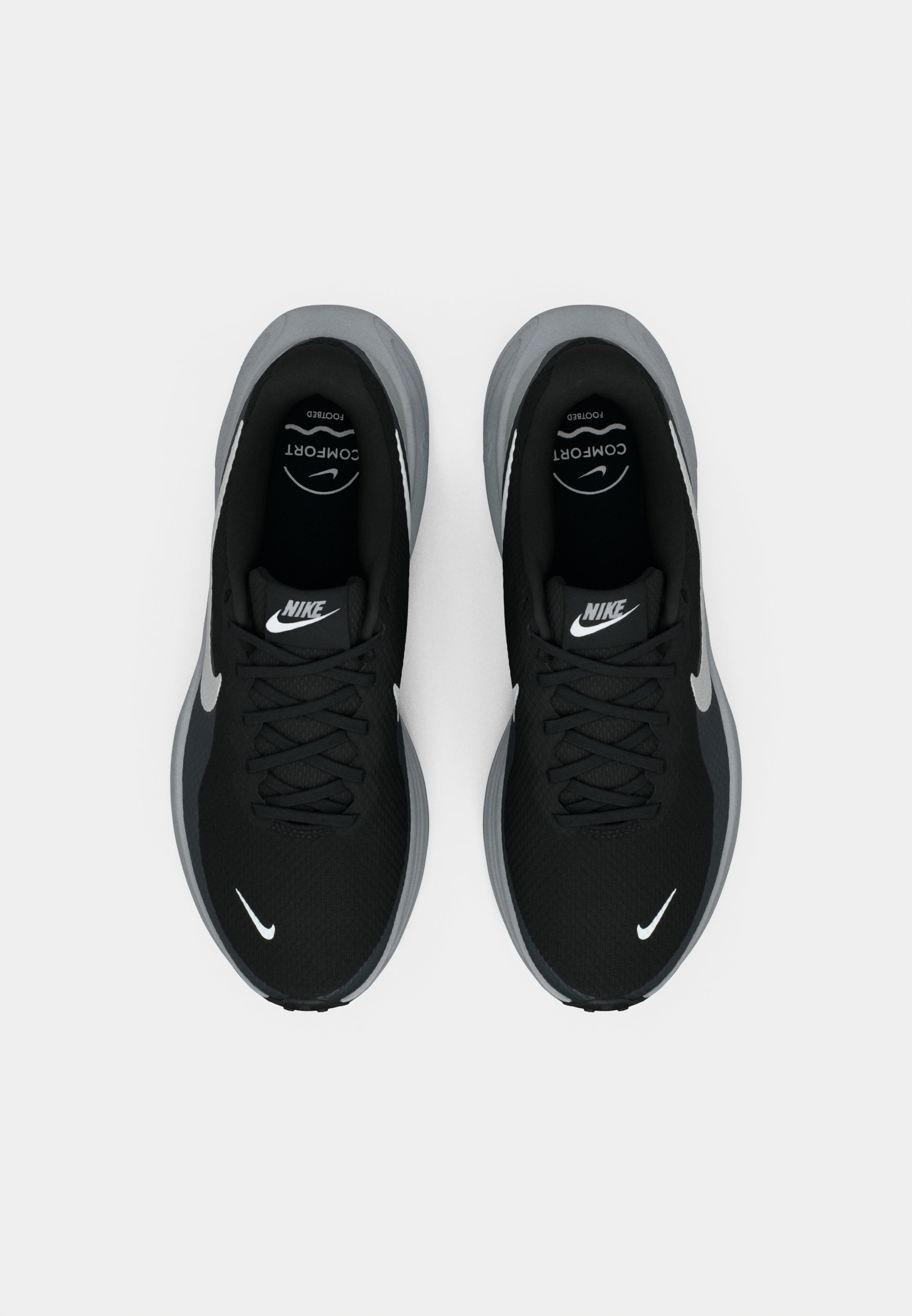 Nike Performance REVOLUTION 8 - Hardloopschoenen voor op de weg - zwart/summit wit/antraciet/licht rookgrijs