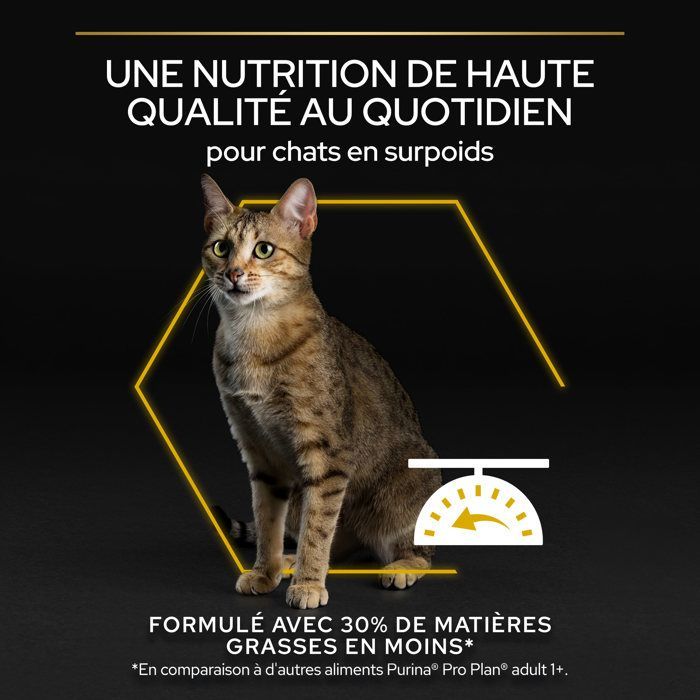 Pro Plan Light Adult 1+ Peru 3kg - Alimento seco completo para gatos adultos com sobrepeso e gatos propensos ao ganho de peso.