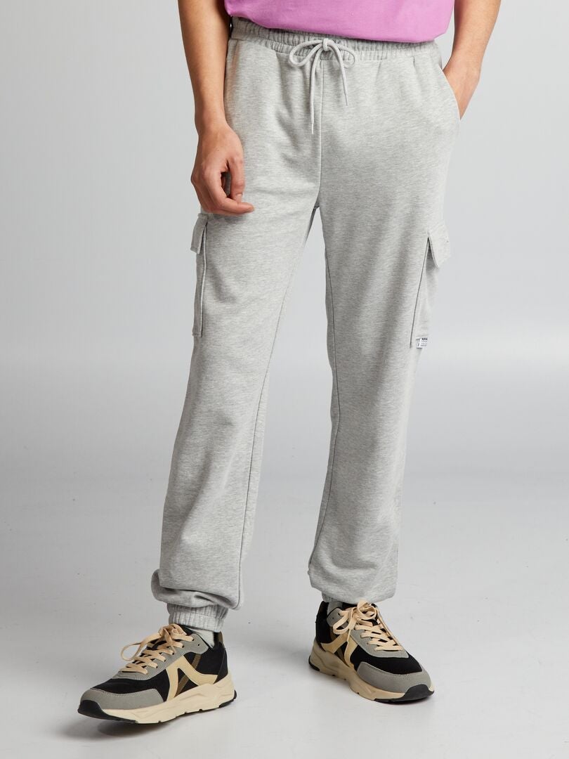 Joggingbroek met meerdere zakken - GRIJS