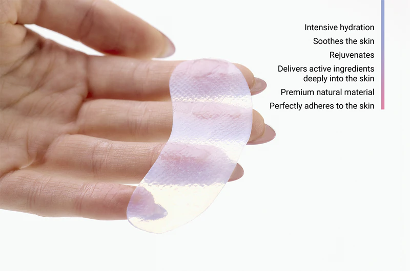 Rozjasňujúca očná maska Notino Clarifying Bio-Cellulose Eye Patch Set s niacínamidom a pupočníkom ázijským