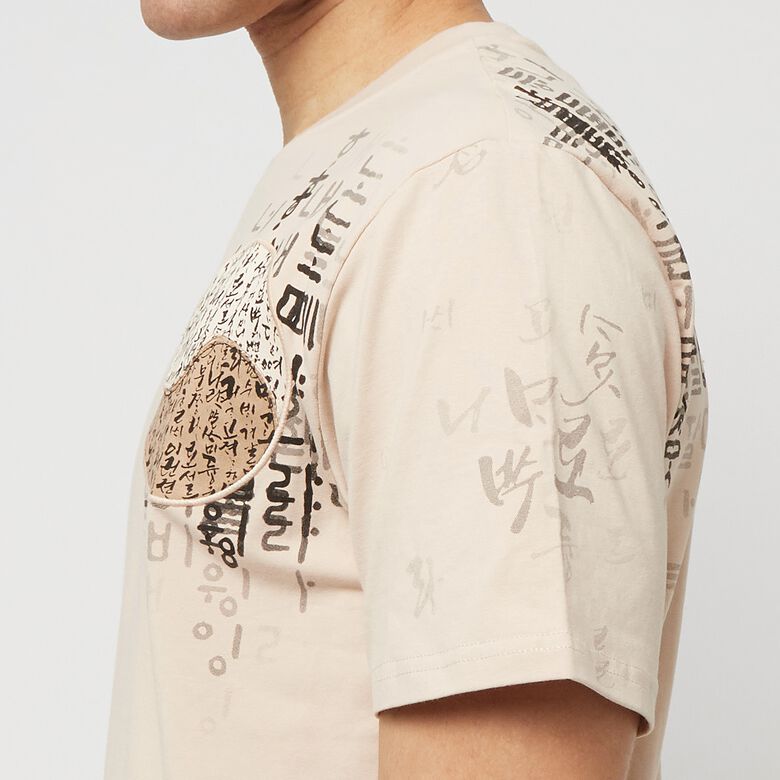 Camiseta con estampado flocado